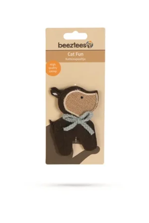 Beeztees Catnip Hert Tino - Kattenspeelgoed - Bruin - 10x7 cm Lage Kosten